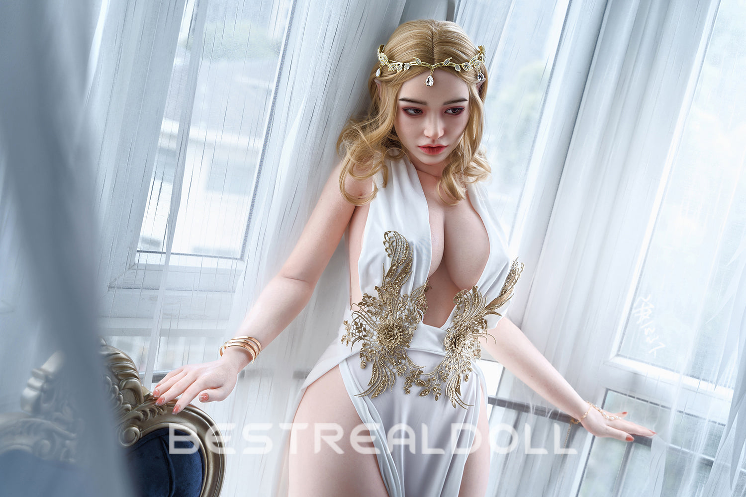 RIDMII Miranda Unique Design Silicone ROS Head Love Doll TPE Body Realistic BBW Movable Jaw Sex Doll