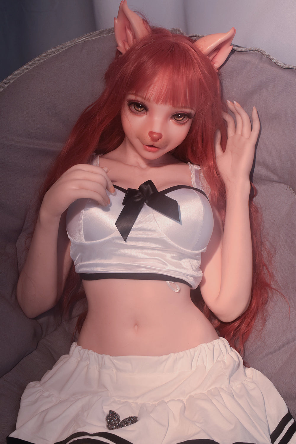 Inujima Haruko 150cm/4ft9 #ZHB003 Full Silicone Anime Sex Doll Adult Love Doll EVO Skeleton
