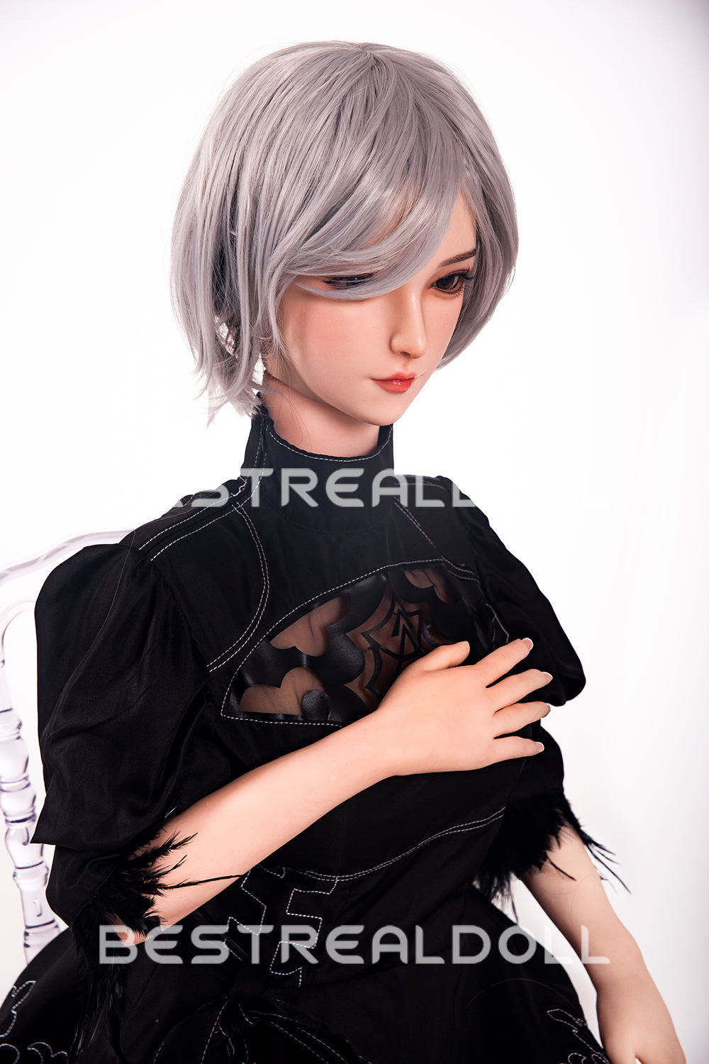RIDMII 163cm Unique Design Momo Plus Cosplay App-Controlled Sex Doll Silicone Head TPE Body Love Doll