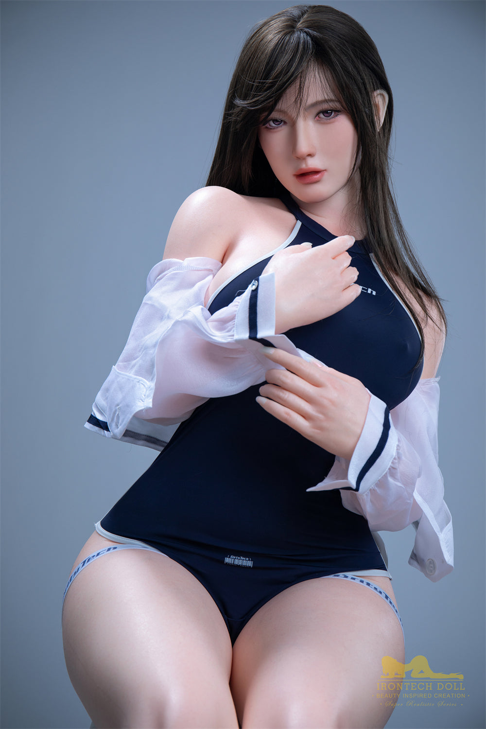 EU Stock - Irontechdoll Kayden Plus 164cm S1 Full Silicone Adult Love Doll Natural Skin Silicone Sex Doll