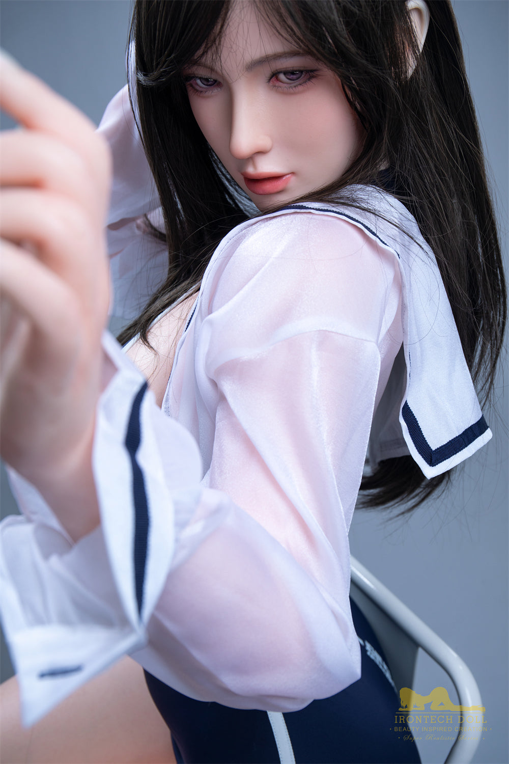 EU Stock - Irontechdoll Kayden Plus 164cm S1 Full Silicone Adult Love Doll Natural Skin Silicone Sex Doll