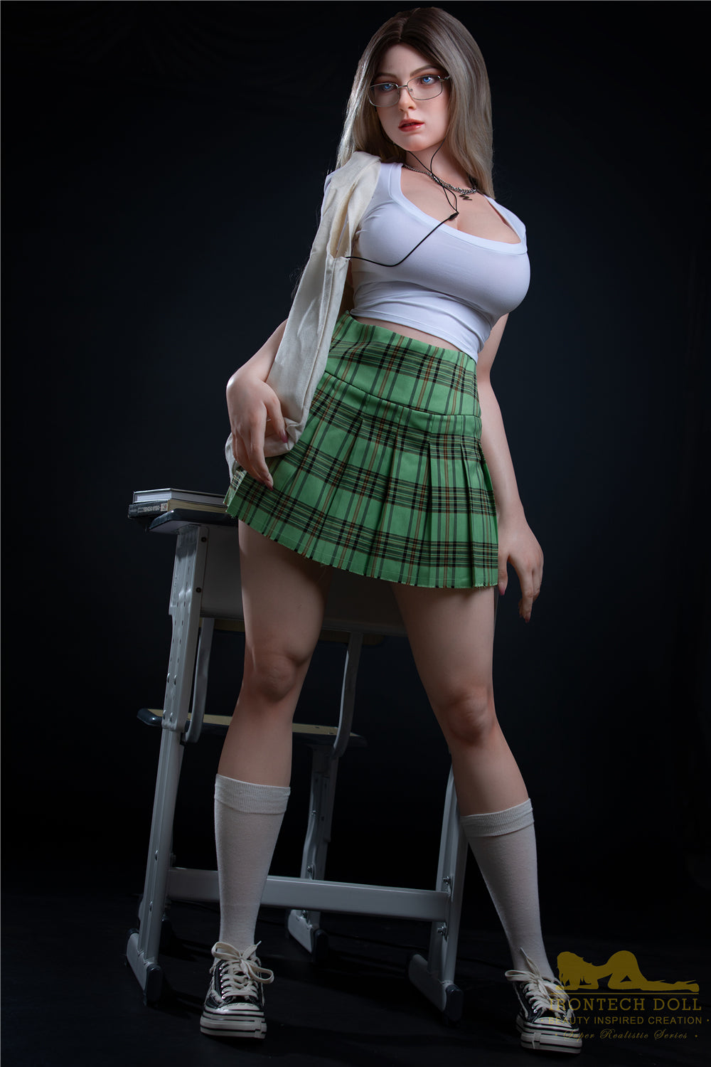 Irontechdoll Tess Plus 165cm S29 Full Silicone Sex Doll Big Breasts Natural Skin Silicone Adult Love Doll