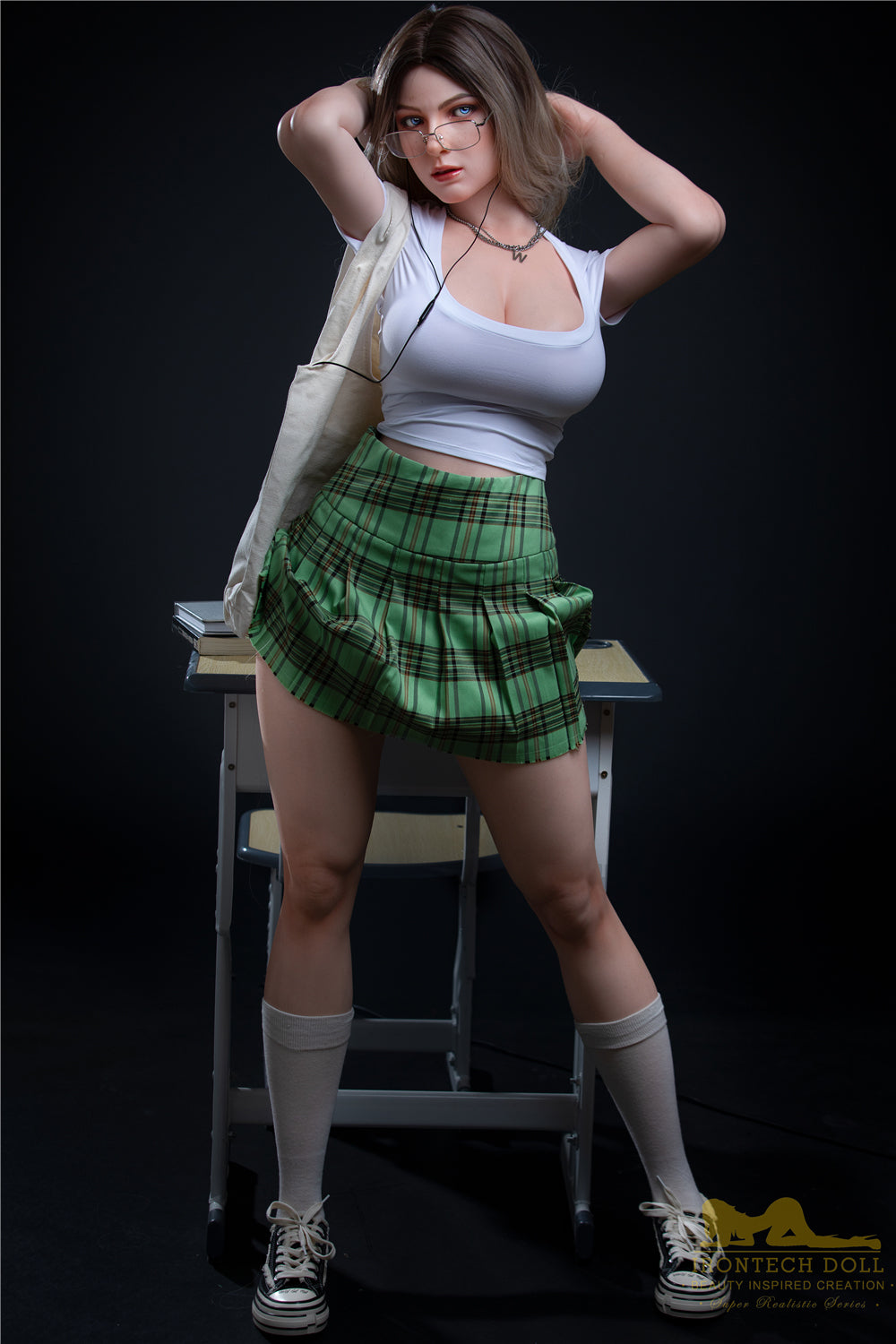 Irontechdoll Tess Plus 165cm S29 Full Silicone Sex Doll Big Breasts Natural Skin Silicone Adult Love Doll