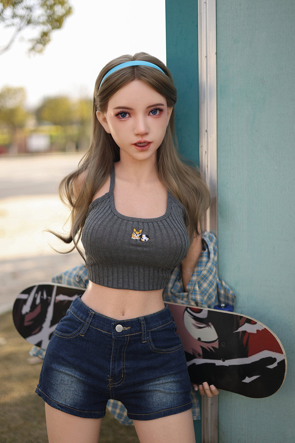 Tindra 150cm K170 Full Jelly Breasts Silicone ROS Sex Doll Movable Jaw Silicone Adult Love Doll