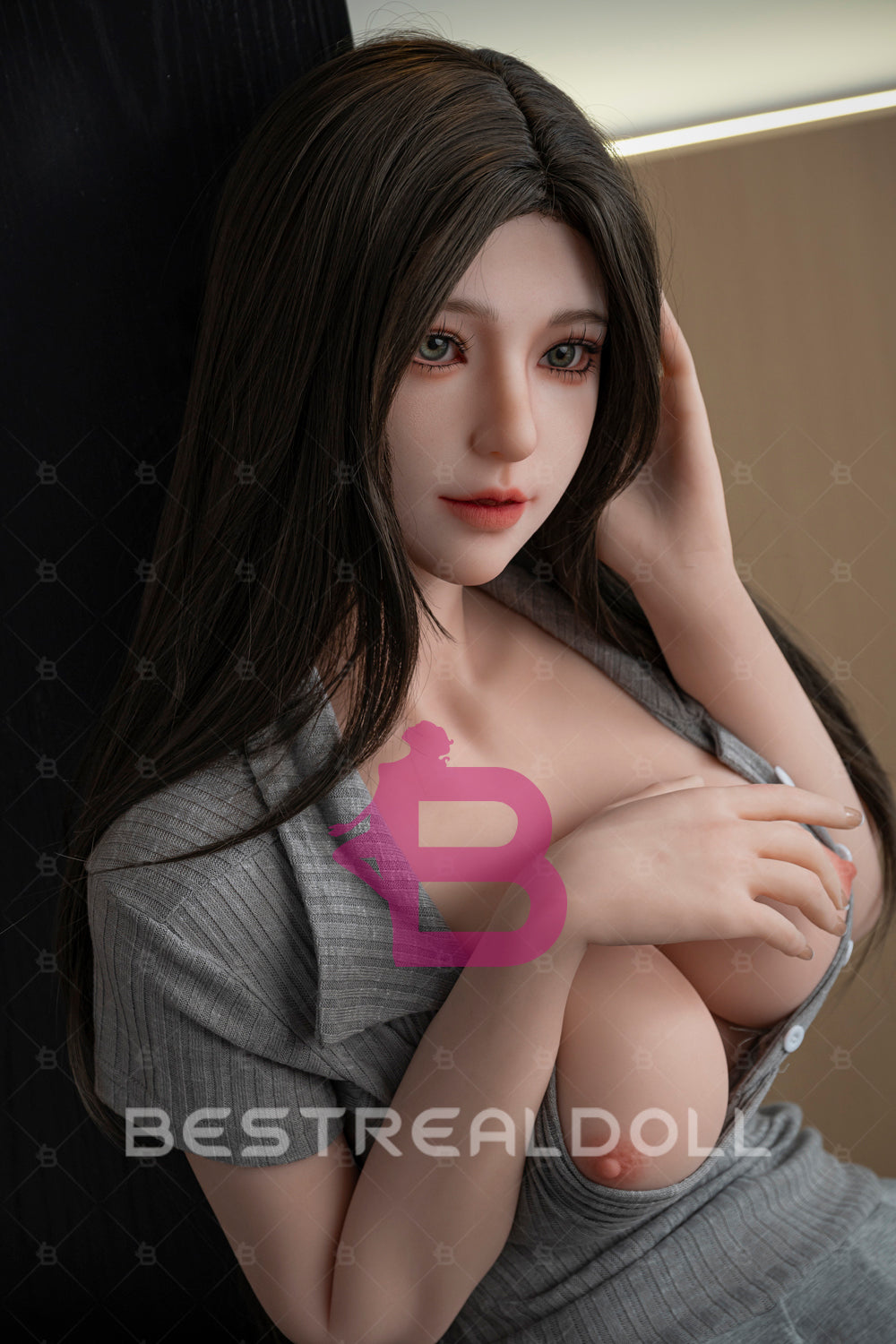 US Stock - Celandine 170cm C65 Black Hair Sexy Lady TPE Sex Doll Natural Skin Adult Love Doll
