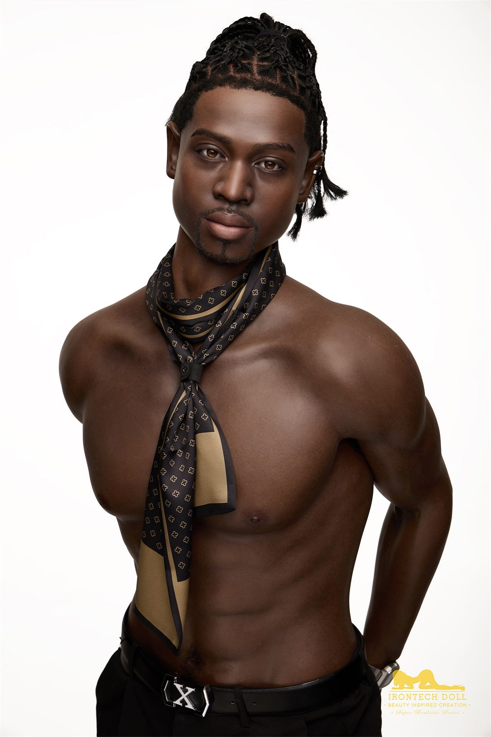 Irontechdoll 176cm M8 James Male Sex Doll Full Silicone Black Male Doll Gay Love Doll