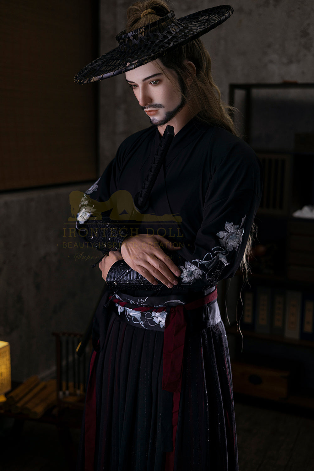 Irontechdoll John Plus 176m cM10 Full Silicone Male Adult Love Doll Handsome Period Costume Male Sex Doll