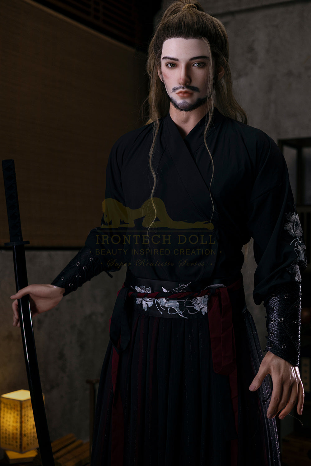 Irontechdoll John Plus 176m cM10 Full Silicone Male Adult Love Doll Handsome Period Costume Male Sex Doll