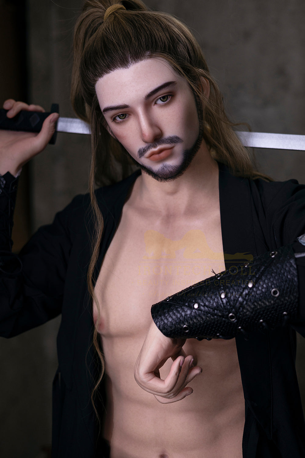 Irontechdoll John Plus 176m cM10 Full Silicone Male Adult Love Doll Handsome Period Costume Male Sex Doll