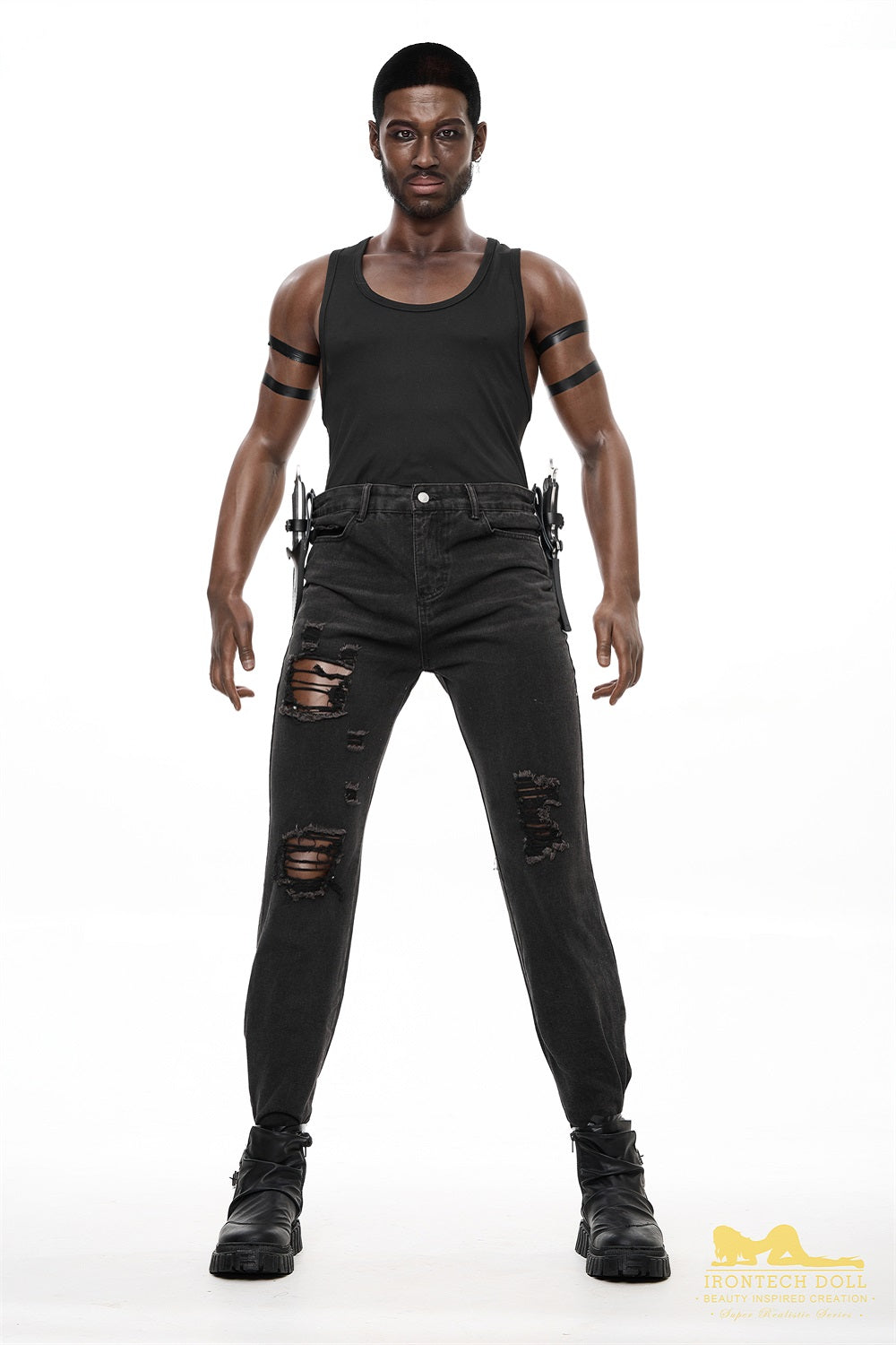 Irontechdoll 176cm M7 Bill Male Sex Doll Full Silicone Black Male Doll Gay Love Doll