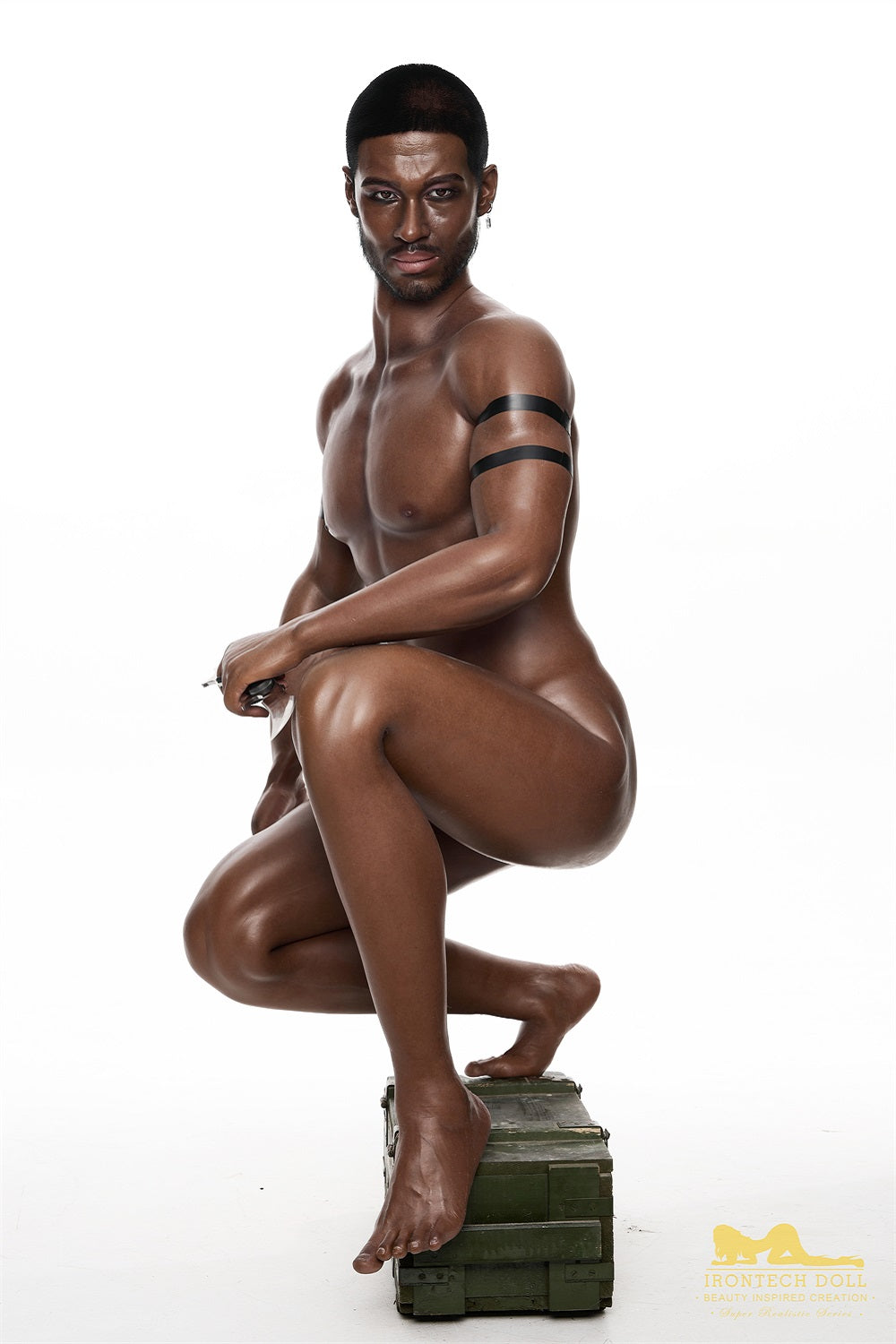 Irontechdoll 176cm M7 Bill Male Sex Doll Full Silicone Black Male Doll Gay Love Doll