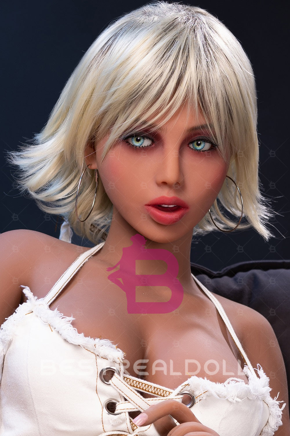 US Stock - Britney 163cm TPE Sex Doll Sexy Short Hair Tan Skin Realistic Adult Love Doll