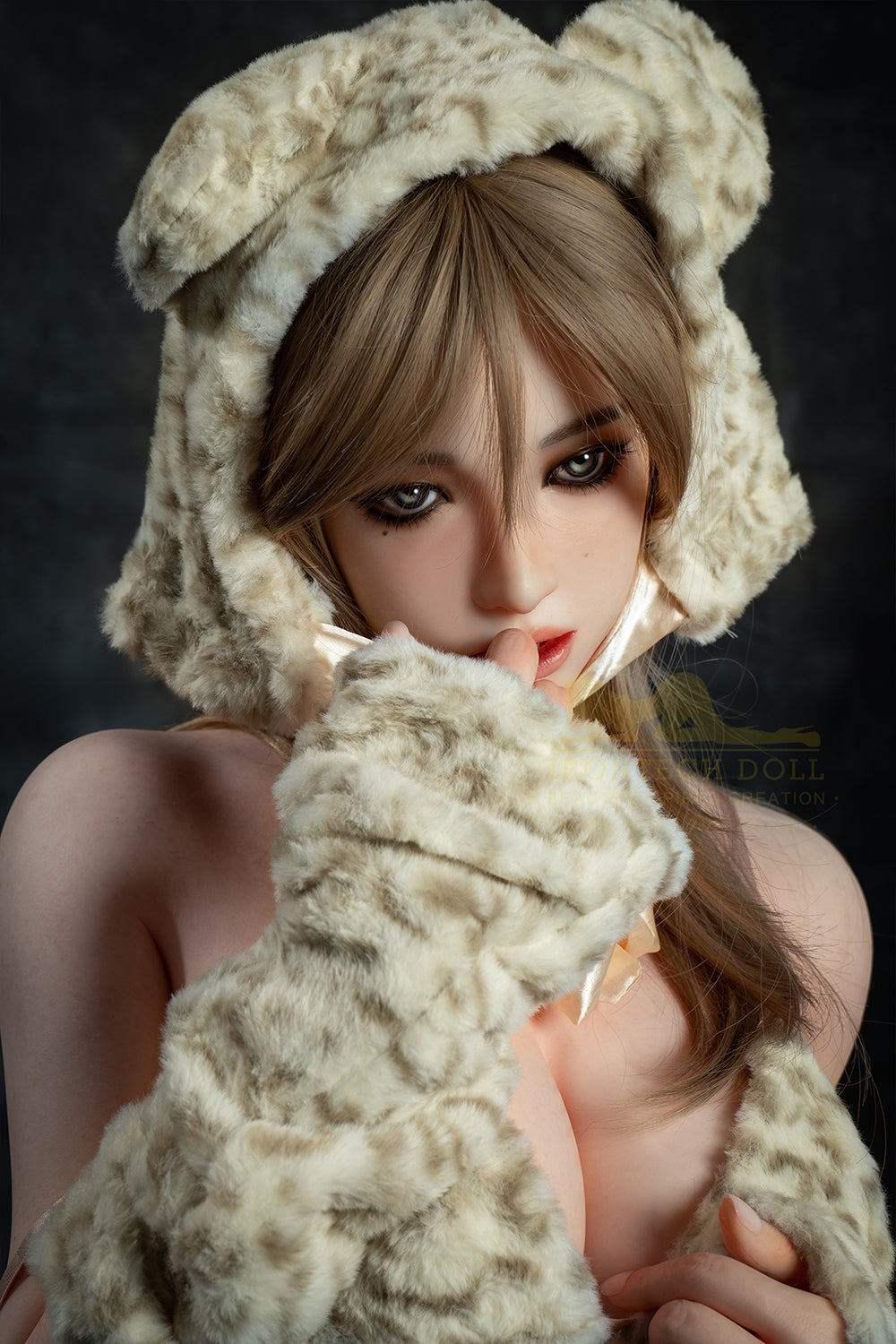 Irontechdoll Hallie 164cm ROS37 Big Boobs Full Silicone Sex Doll ROS Head Natural Skin Movable Jaw Oral Sex Love Doll