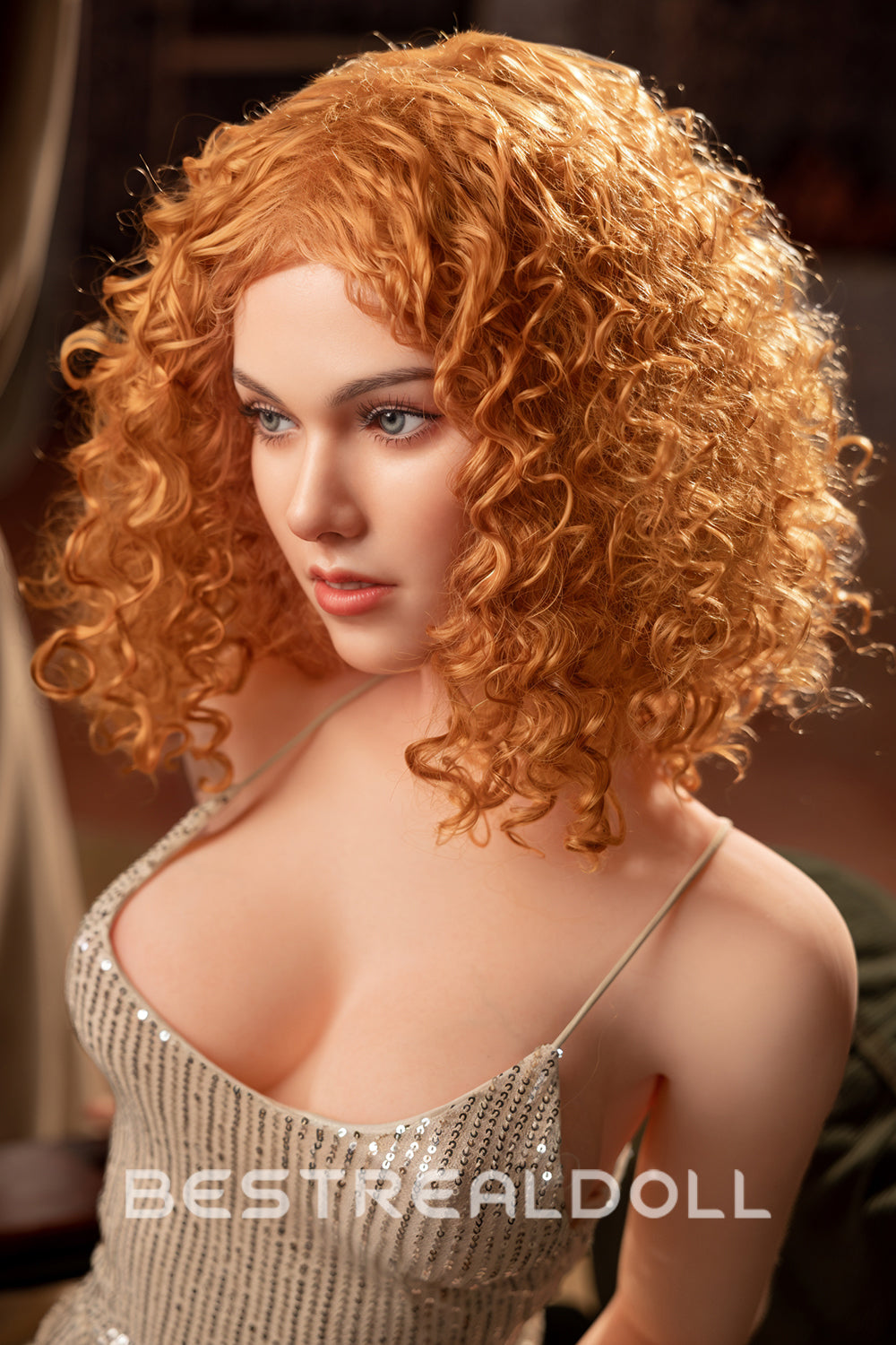 RIDMII Jordi Unique Design Silicone Head European Style Sex Doll TPE Body Jelly Breasts Adult Love Doll with Wig