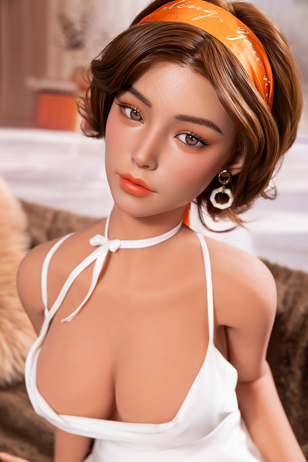 YAMIEE Romina Unique Design 150cm SNK49 Soft Silicone ROS Head Sex Doll TPE Body Adult Love Doll
