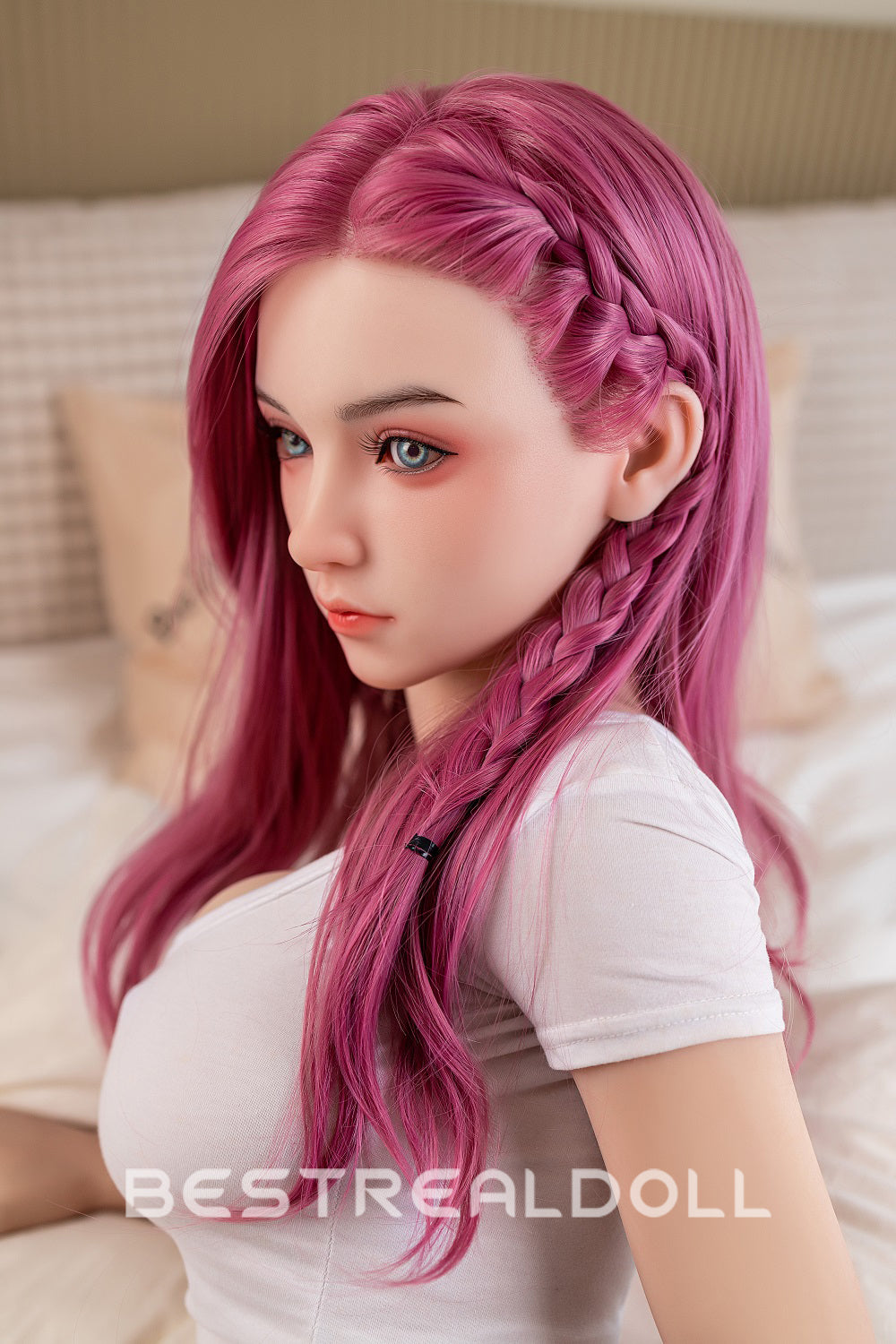 Jacintha 160cm #58 Head B-cup App-Controlled TPE Sex Doll Rosy Red Hair Young Girl Realistic Love Doll