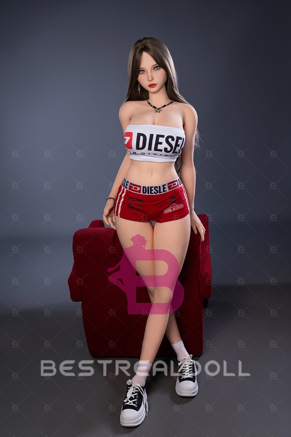 US Stock - YAMIEE Nyra 163cm SNK47 Unique Design Big Boobs TPE Sex Doll Natural Skin TPE Love Doll (Free 2ND Head)