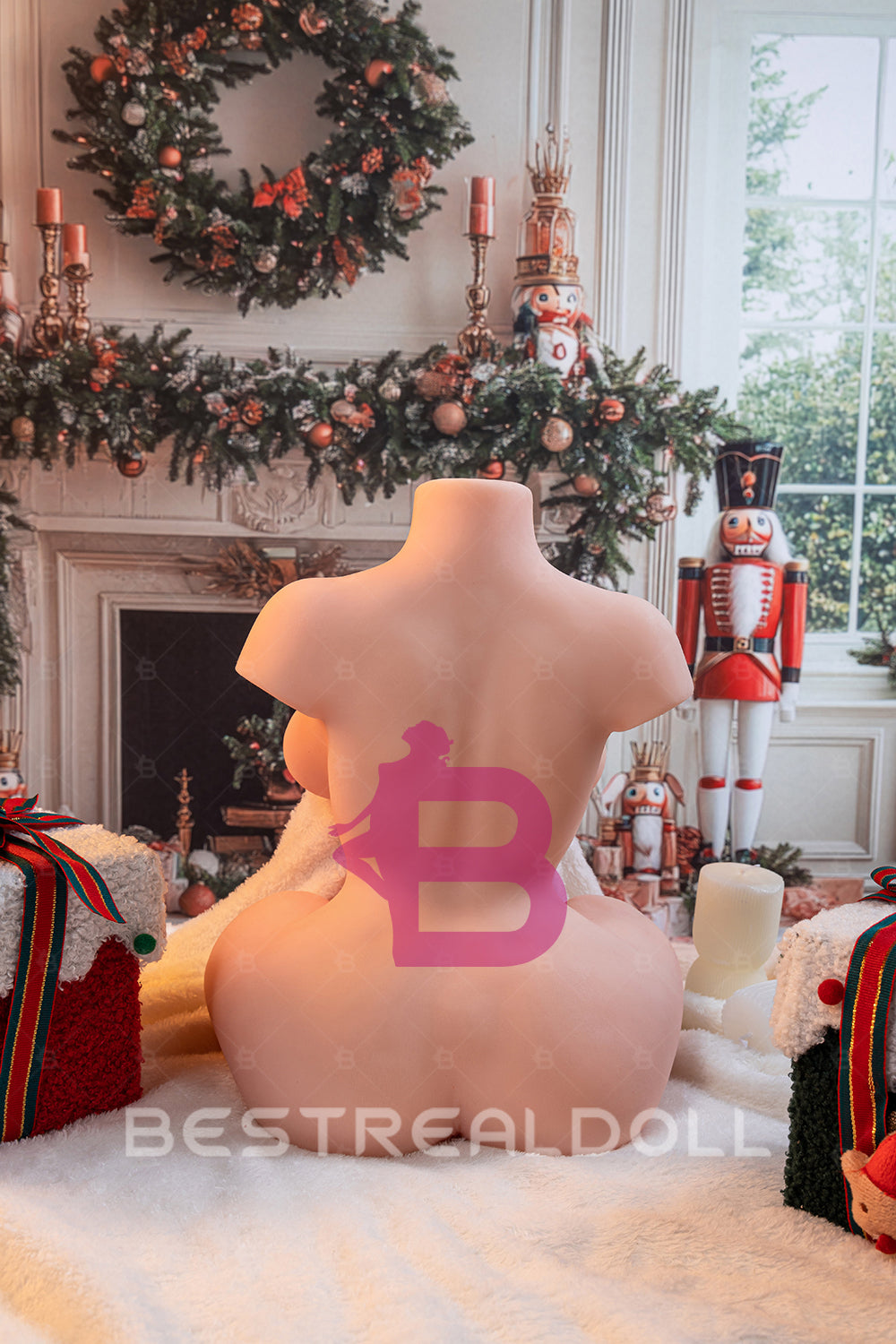 33.5cm Half Body Sex Doll Torso 3.7kg Sexy Boobs Adult Love Doll Torso Natural Skin Sex Torso Doll