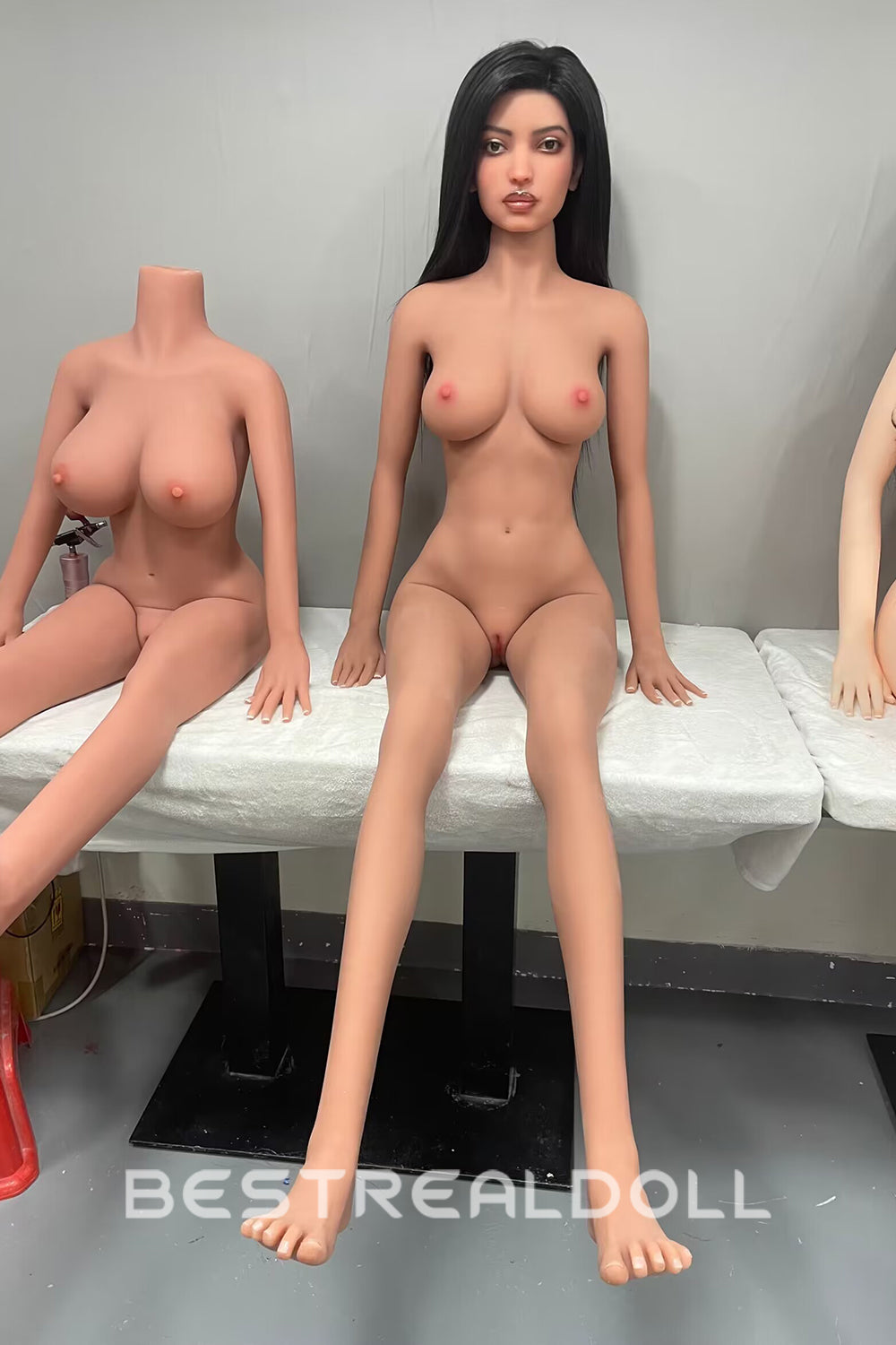 Madina 166cm S14-2 Realistic Silicone Head Medium Boobs Sex Doll TPE Body Adult Love Doll