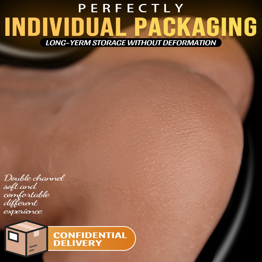 US Stock - Lifelike Sexy Butt Torso Sex Doll Tanned Skin TPE Ass Doll Sex Doll Torso