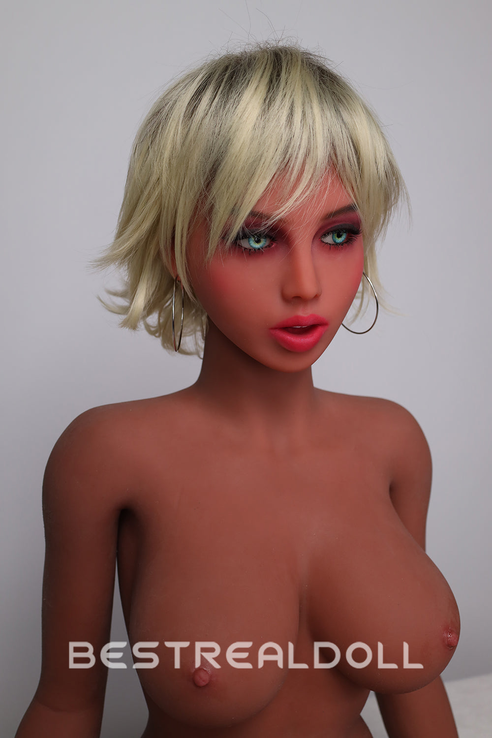US Stock - Britney 163cm TPE Sex Doll Sexy Short Hair Tan Skin Realistic Adult Love Doll