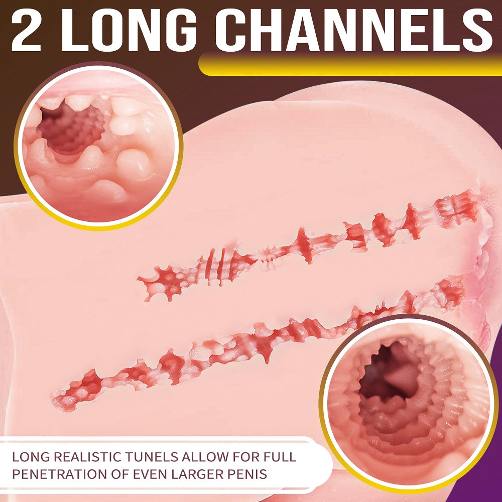 US Stock - 2 Holes Sexy Ass Sex Doll TPE Sex Torso Ass Doll Juicy Butt TPE Ass Torso