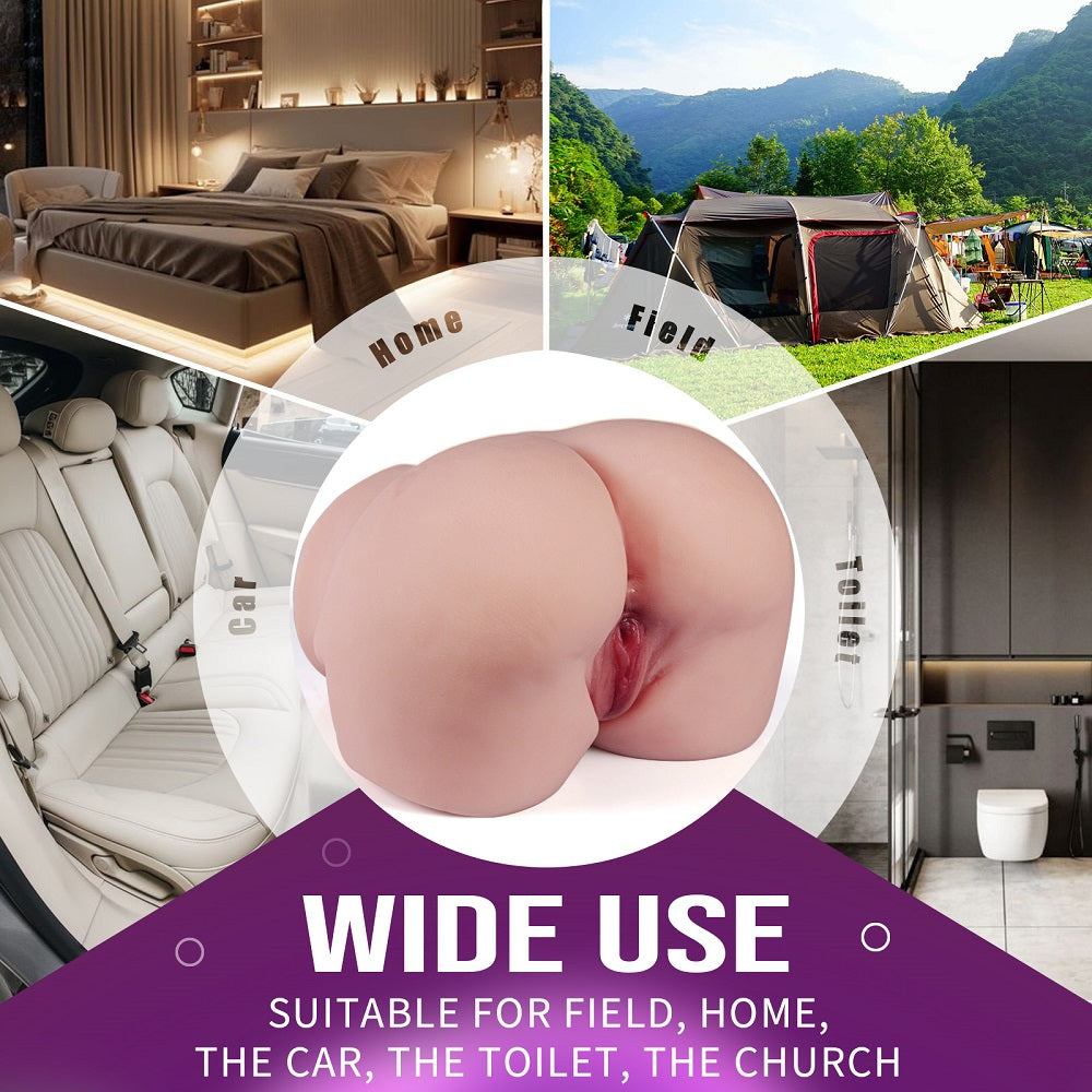 US Stock - 2 Holes Sexy Ass Sex Doll TPE Sex Torso Ass Doll Juicy Butt TPE Ass Torso