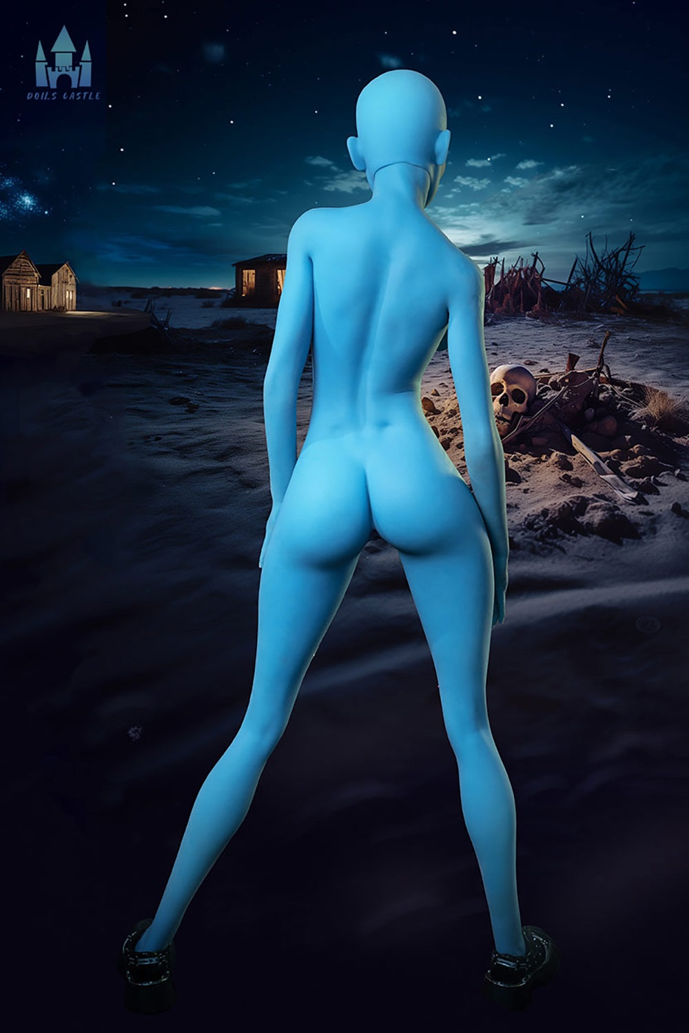Dillion 170cm #A12 Blue Skin TPE Fantasy TPE Sex Doll Realistic Big Boobs Sexy Adult Love Doll