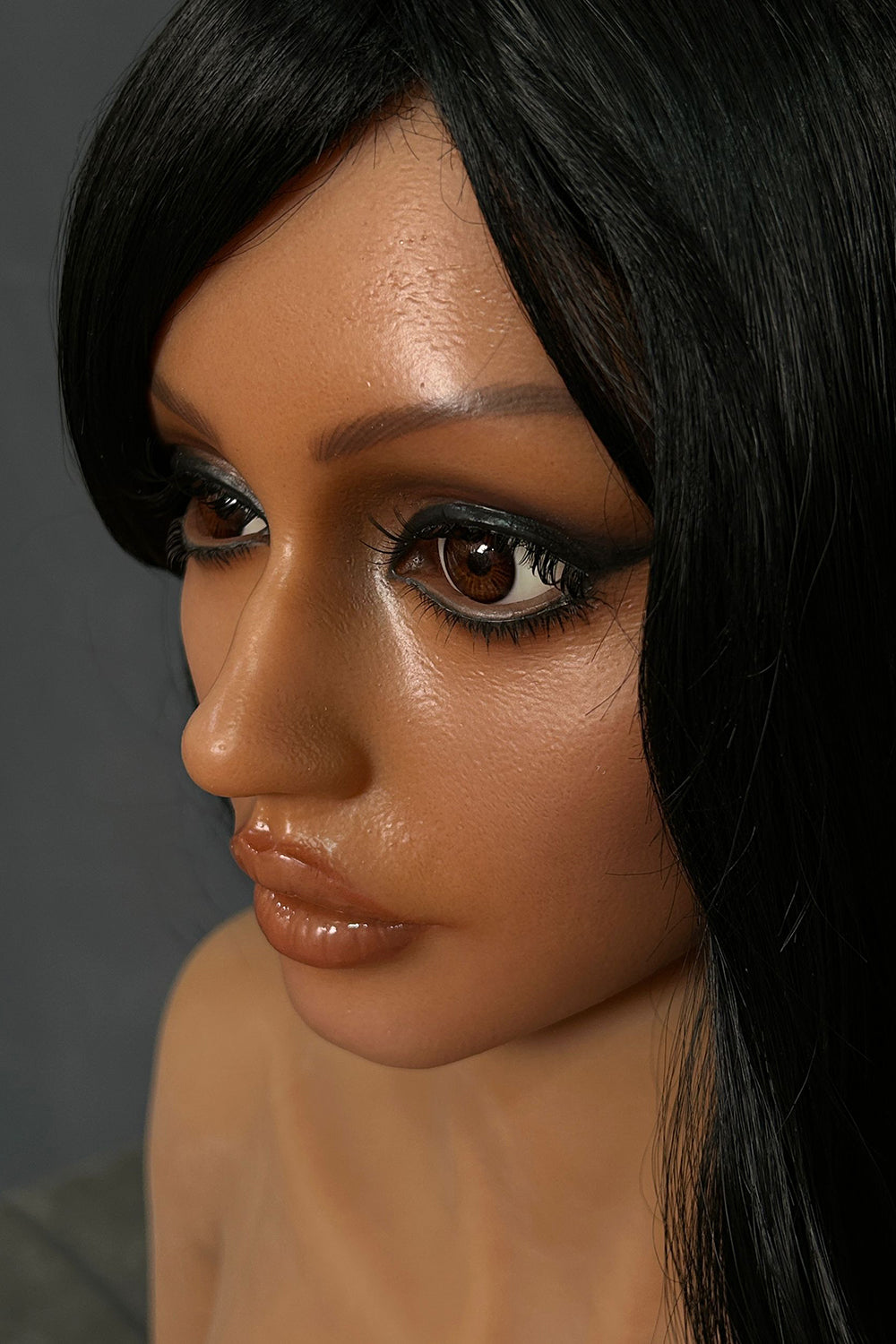 EU Stock - Sigafundoll 164cm SG3 Silicone Head TPE/S-TPE Body Sex Doll Big Boobs Dark Tanned Skin TPE Adult Love Doll