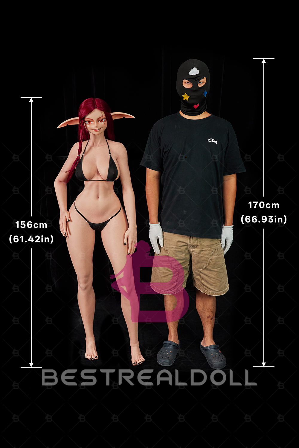 Climax ULW SiU156cm Bina Full Silicone Anime Sex Doll Soft Silicoen ROS Head Oral Sex Elf Love Doll Movable Jaw