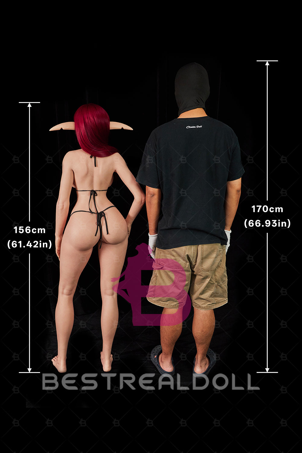 Climax ULW SiU156cm Bina Full Silicone Anime Sex Doll Soft Silicoen ROS Head Oral Sex Elf Love Doll Movable Jaw