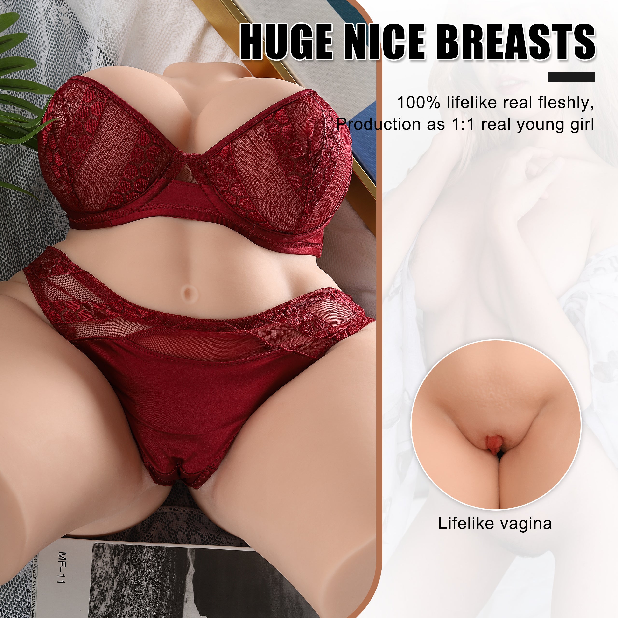 US Stock - Doll SQ-MA20047 Torso TPE Sex Doll Adult Love Doll