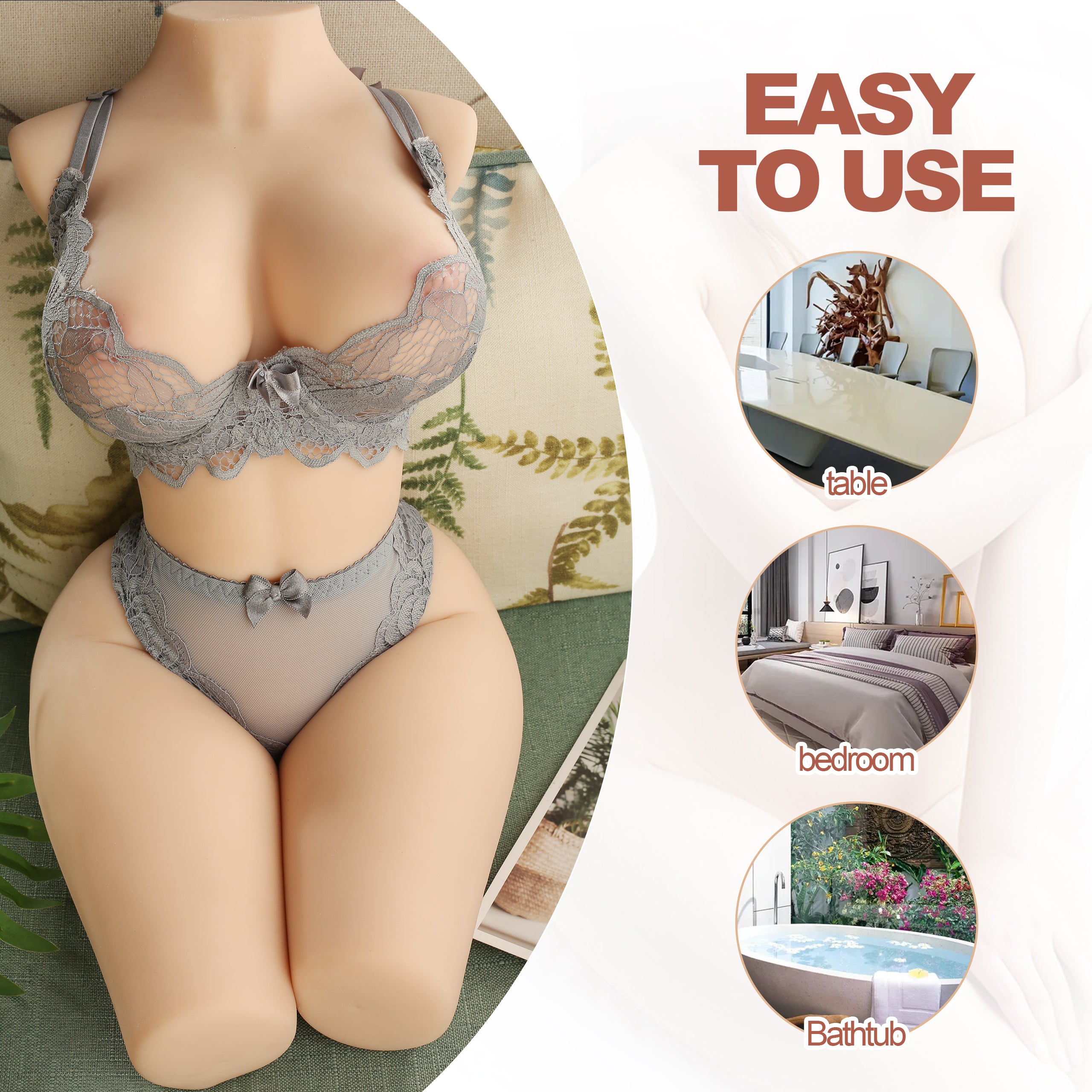 US Stock - Doll SQ-MA20041 Torso Sex Doll TPE Adult Love Doll