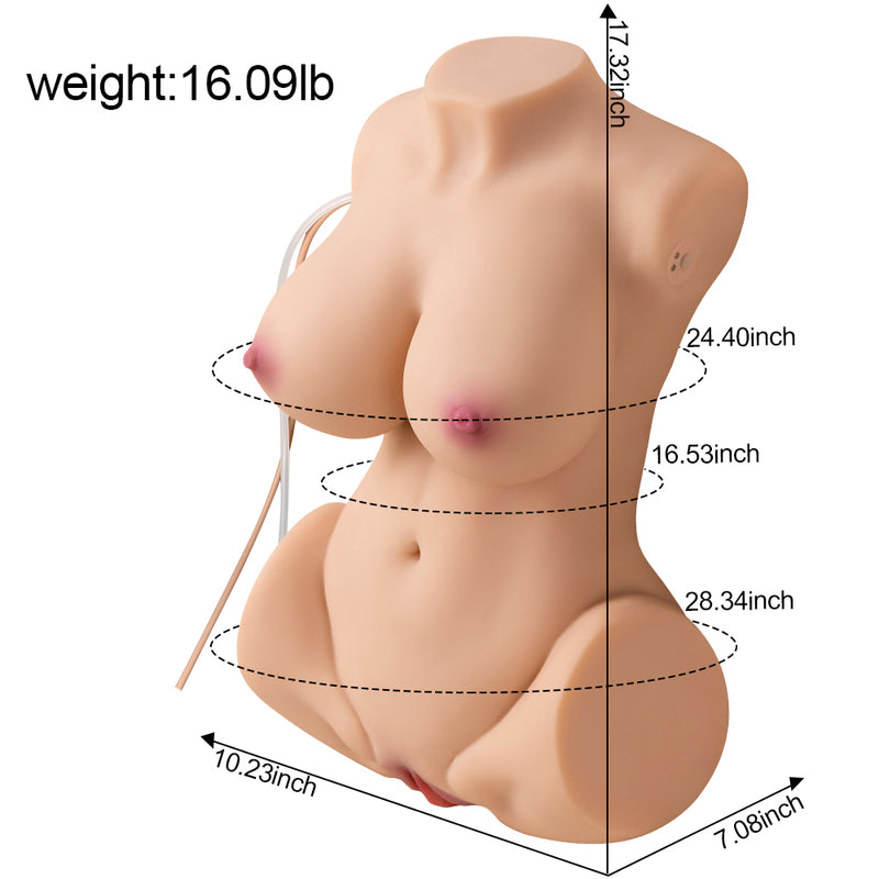 US Stock - RIDMII Torso Doll Electric Sucking Sex Doll SQ-MAS20033V