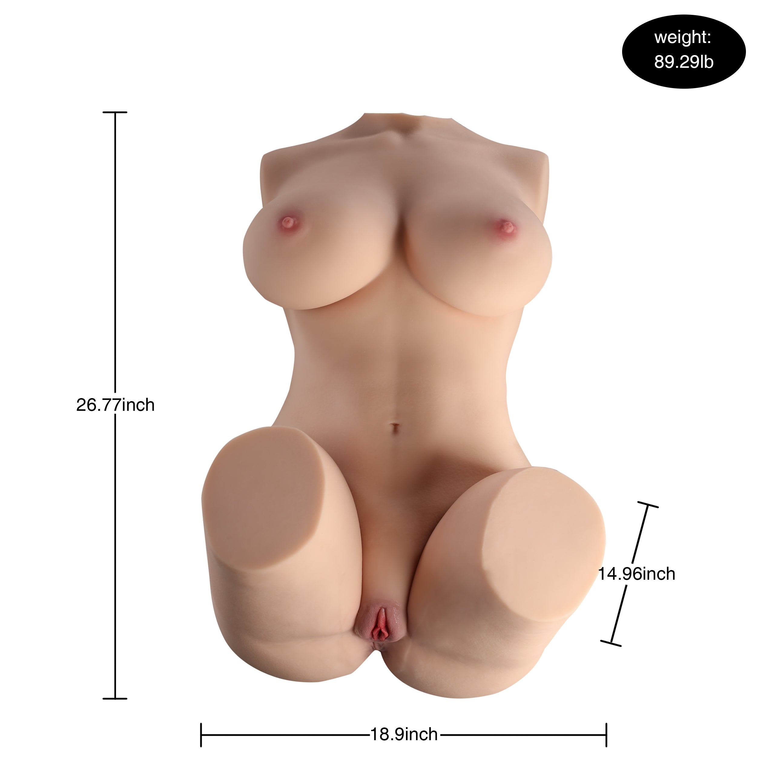 US Stock - Doll SQ-MA20042 Torso Sex Doll TPE Adult Love Doll