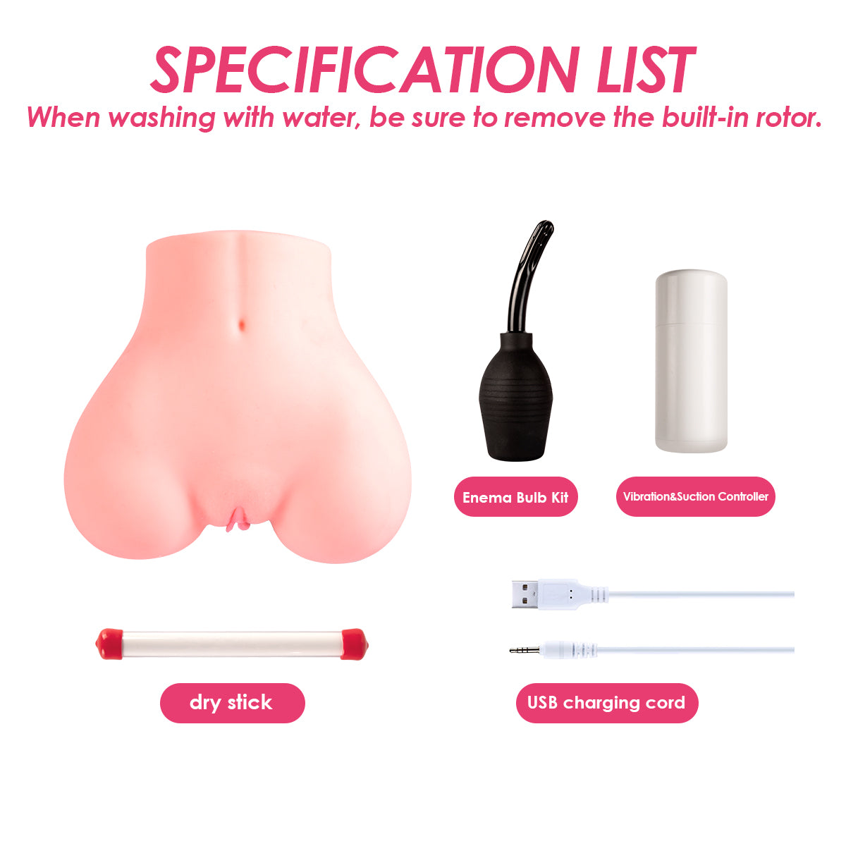 US Stock - App Long-distance Control Vacuum Suction Automatic Ass Sex Doll Butt Masturbater