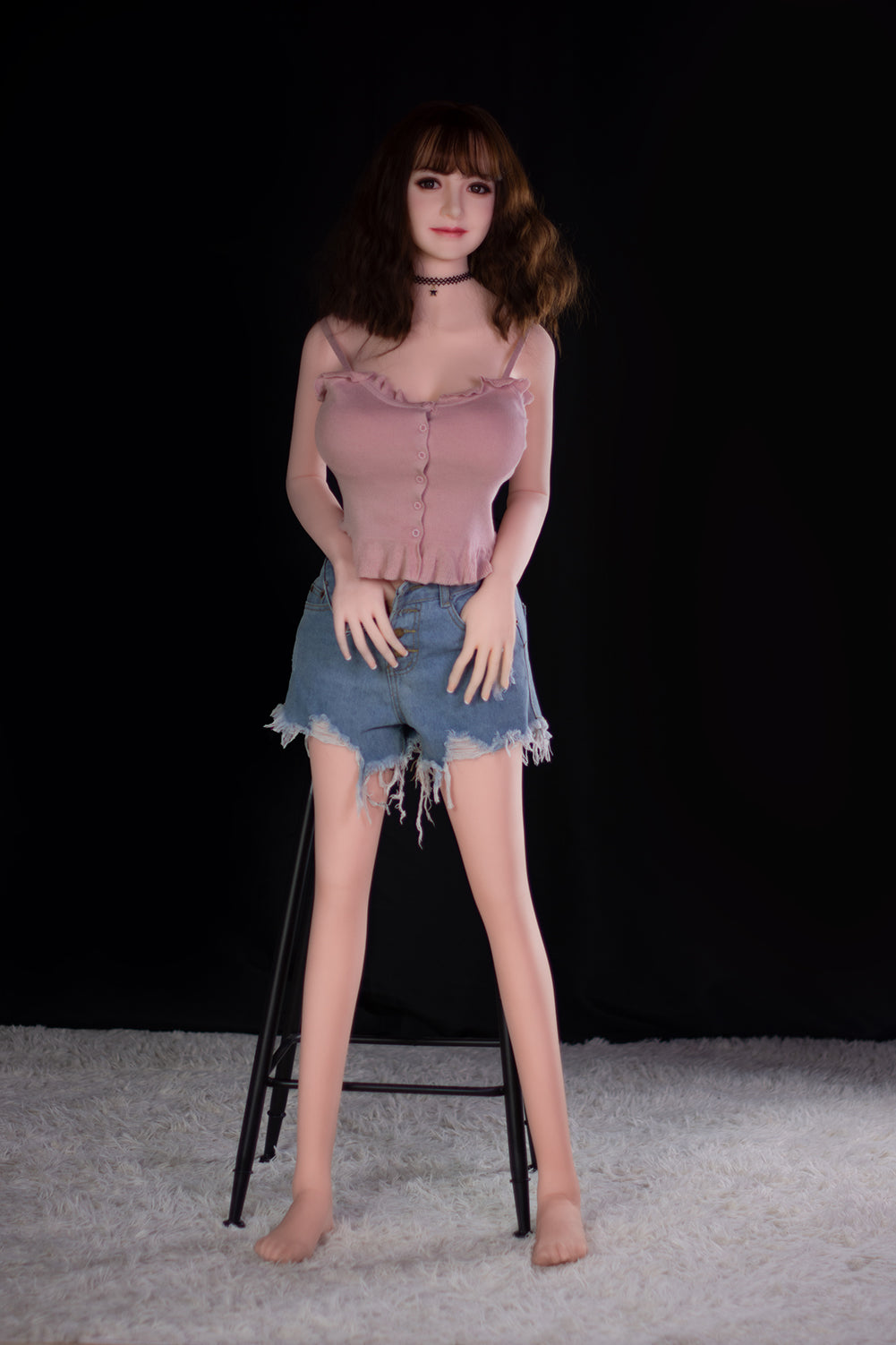 Annette 158cm #179 Head fullsize Huge Breast Adult Love Doll Realistic TPE Sex Doll