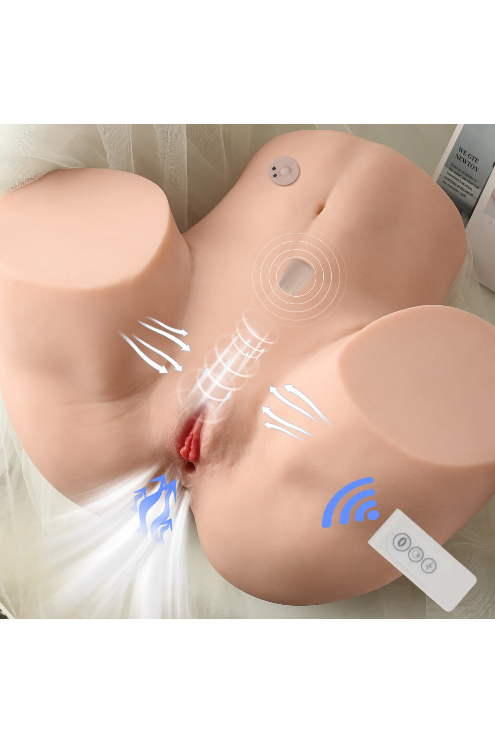 US Stock - Torso Ass Doll Electric Sucking Vagina Sex Doll SQ-MAS50056V