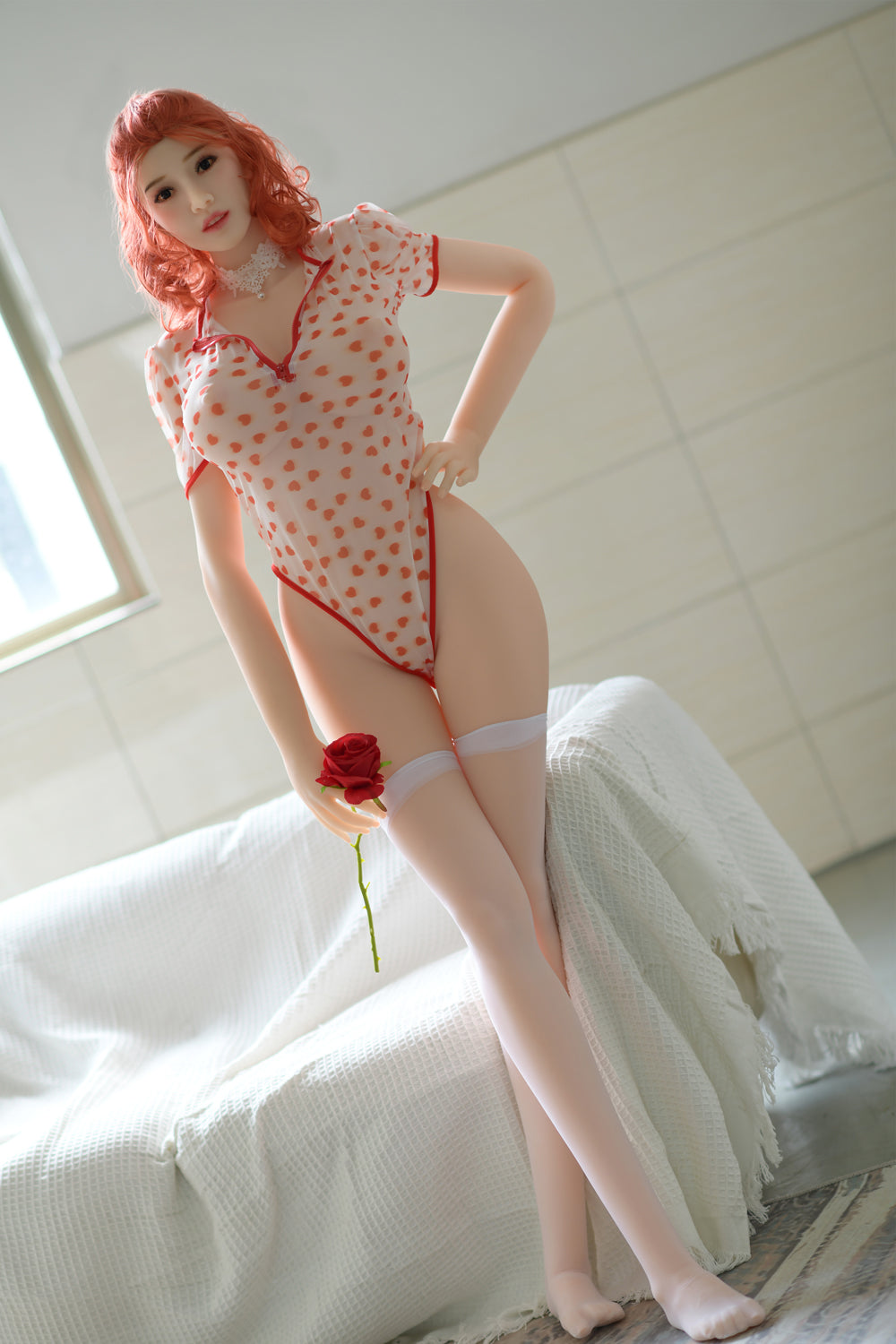 Emerson 165cm with #86 Cute Lady Realistic Adult Love Doll TPE Sex Doll