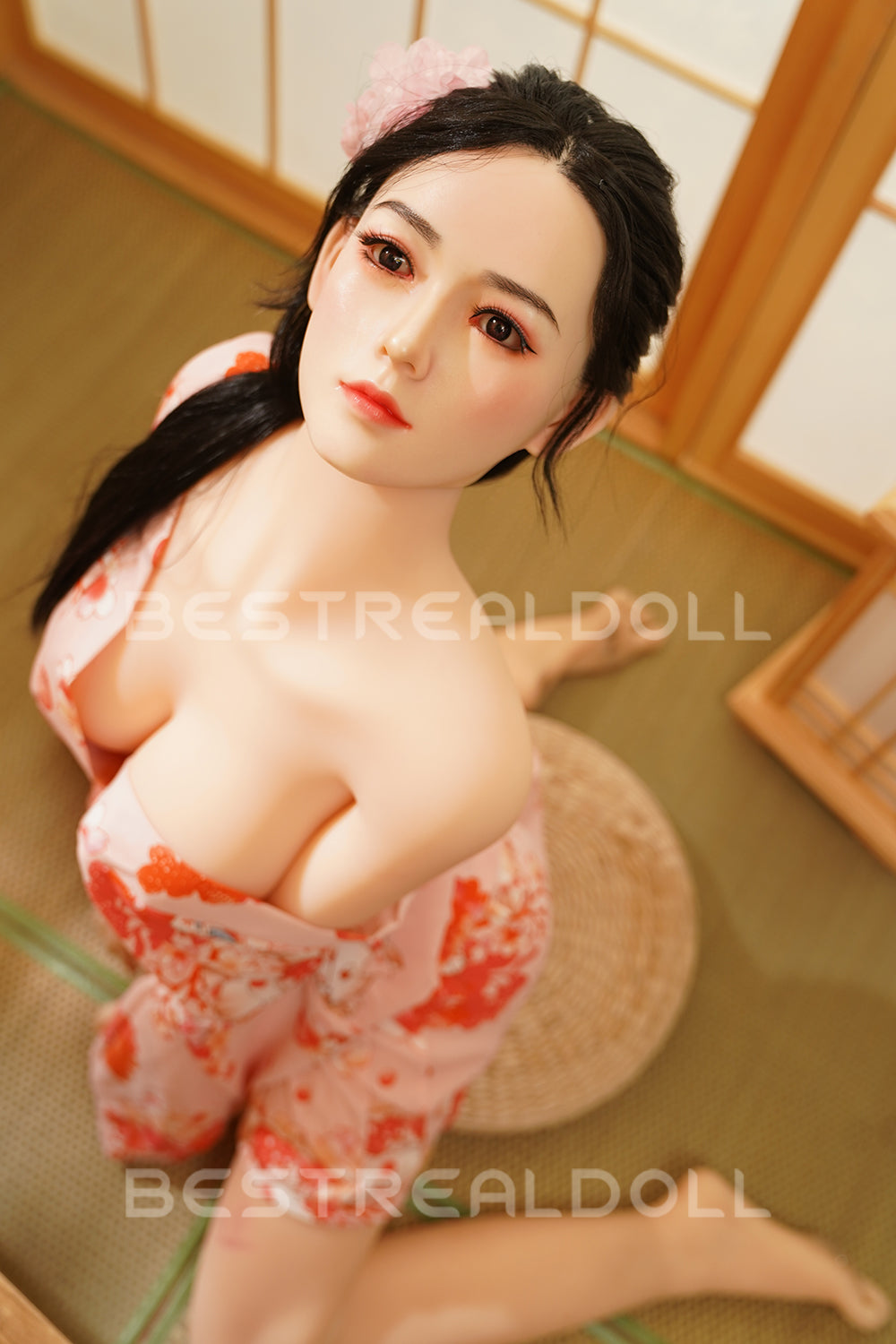 US Stock 158cm Yukina Japanese Girl Sex Doll Silicone Head with Wig TPE Body Adult Love Doll