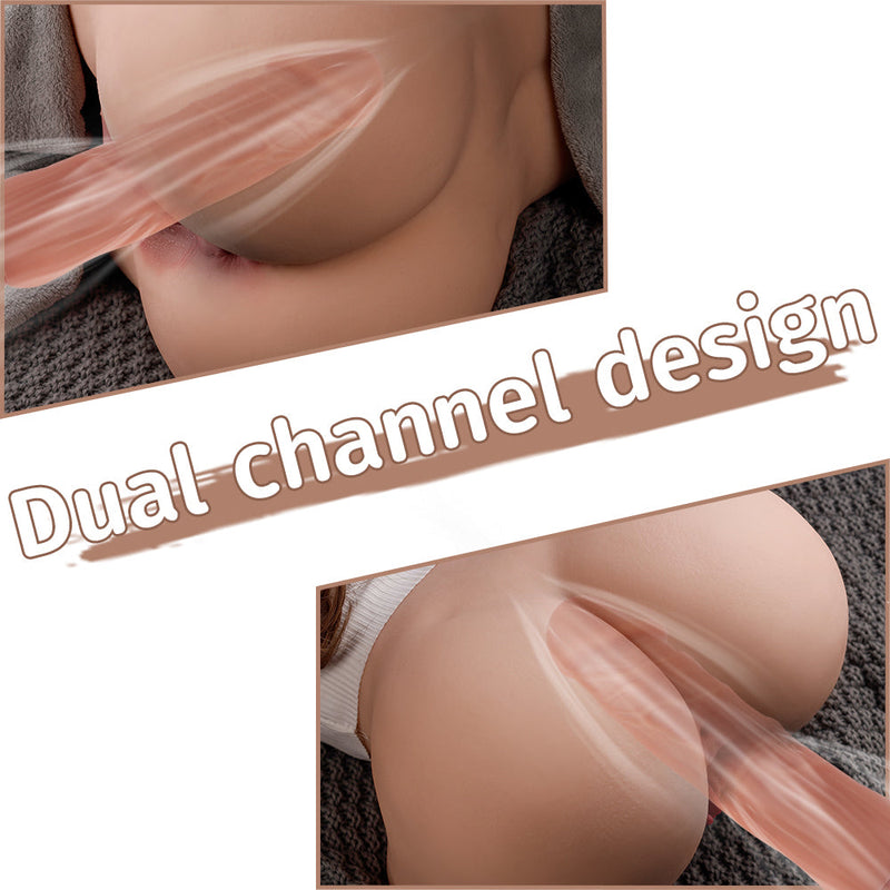 EU Stock - RIDMII Torso Ass Doll Electric Sucking Vagina Ass Sex Doll SQ-MAS50083V