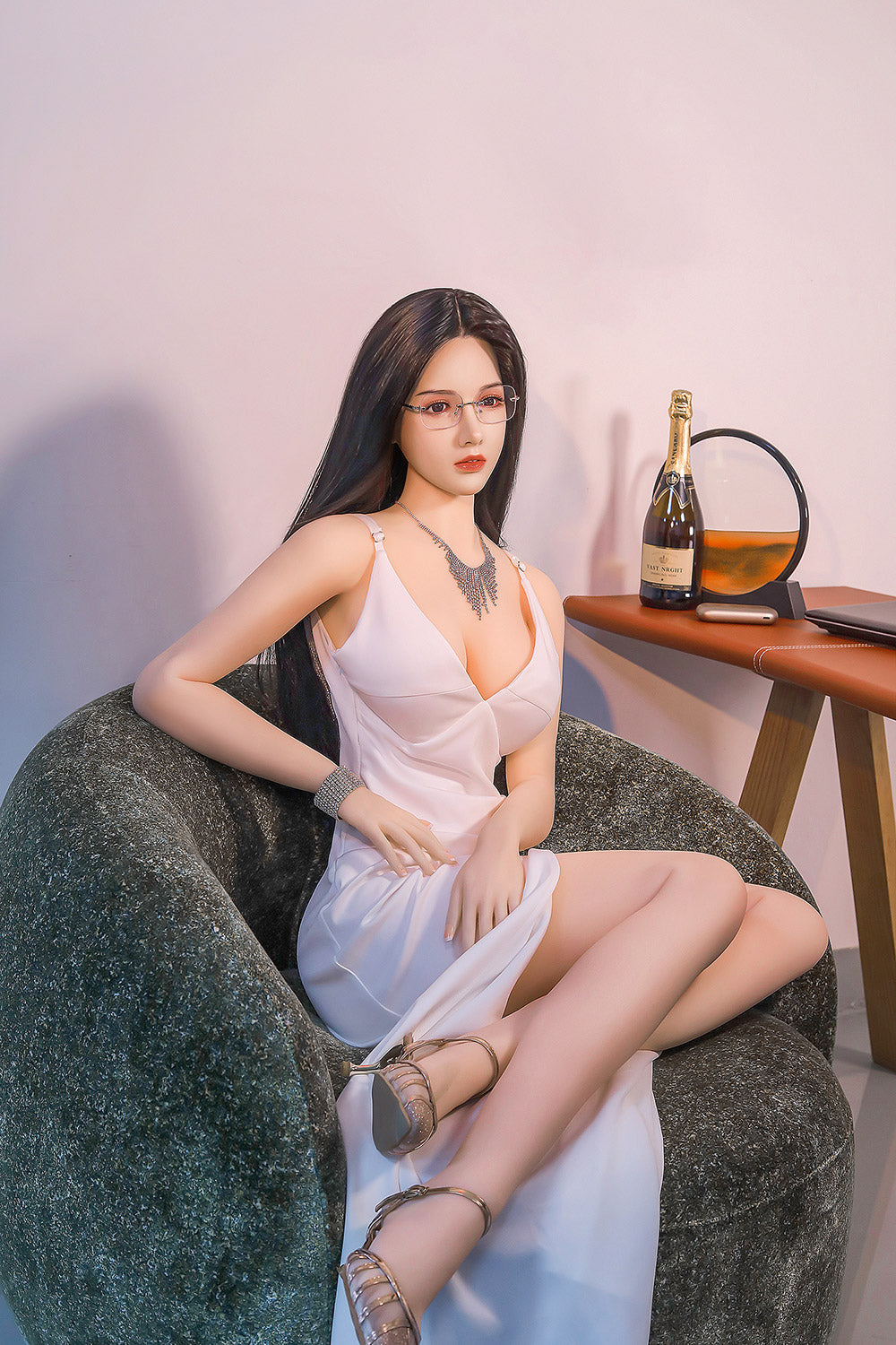 US Stock - Iolanthe Asian Sex Doll #266 Silicone Doll Head Realistic Medium Boobs Adult Love Doll
