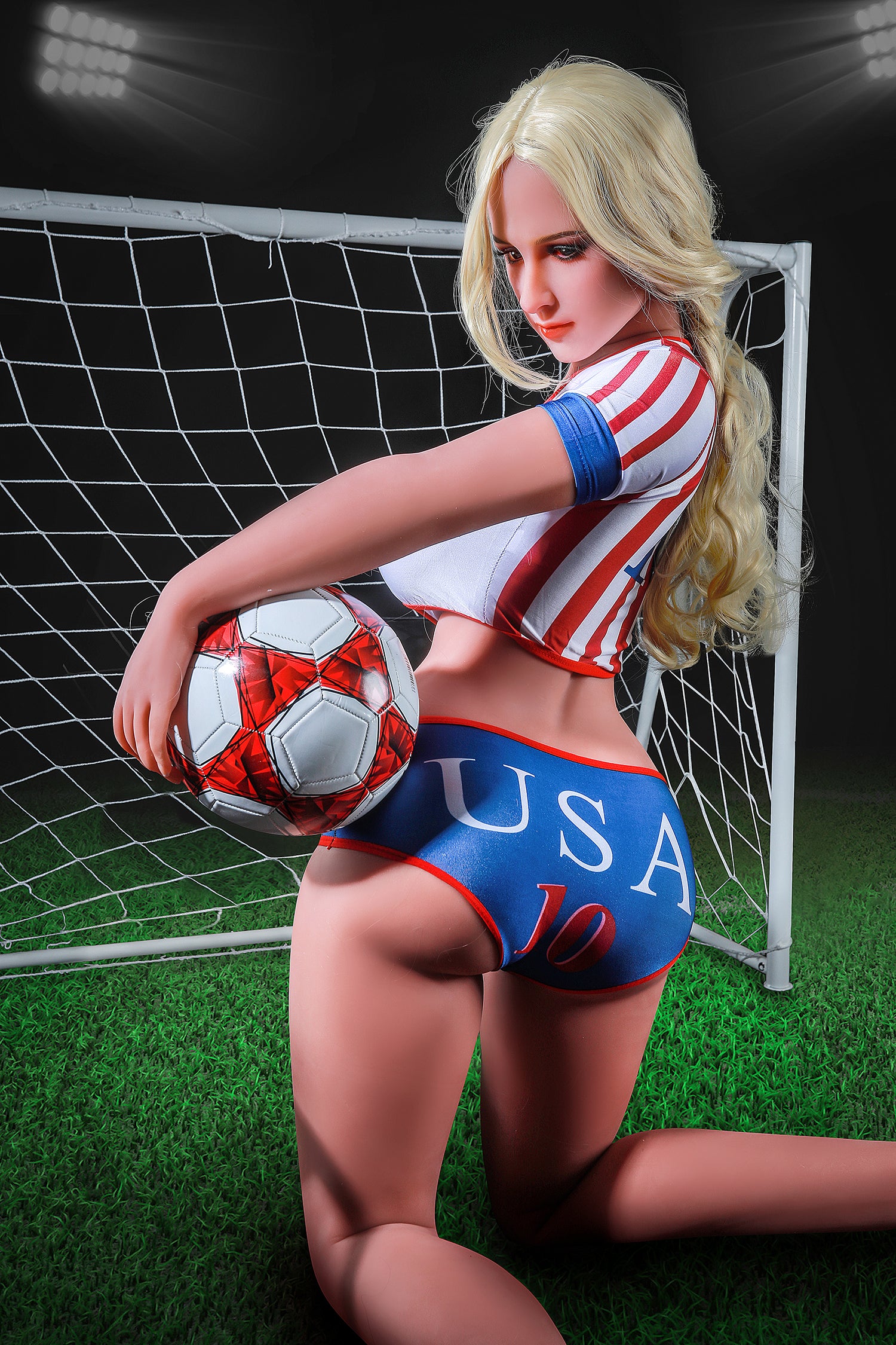 US Stock - Annie Big Breasts Hot Football Girl BBW Sex Doll (Random Extra Free Head)