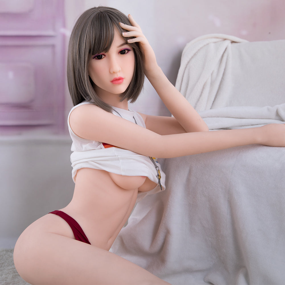US Stock - Aloe 160cm #190 Realistic Small Breasts TPE Sex Doll Cute Asian Girl Adult Love Doll