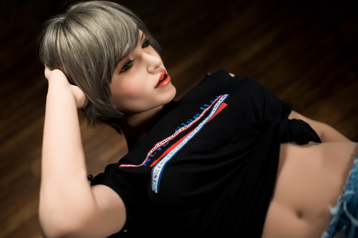 Melanie 160cm with #27 Short Hair Realistic Sex Doll TPE Adult Love Doll