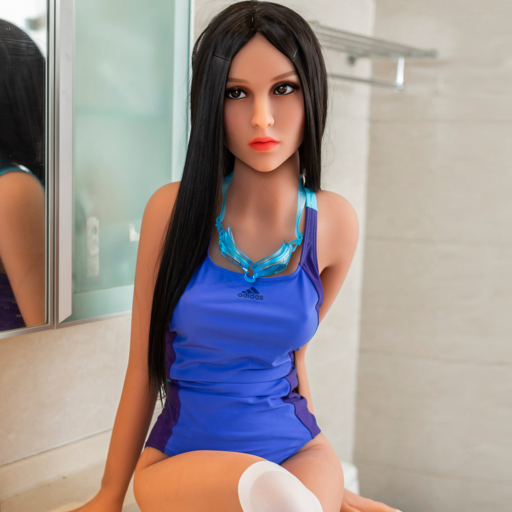 EU Stock - Brook 157cm #139-2 Head Young Lady Real Size Sex Doll TPE Love Doll