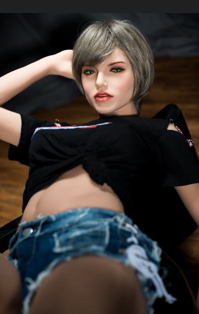 Melanie 160cm with #27 Short Hair Realistic Sex Doll TPE Adult Love Doll