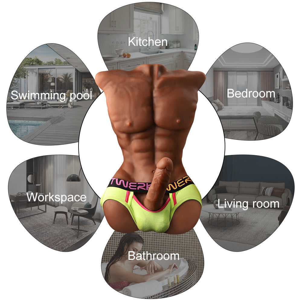US Stock - Male Doll XS-MA30008 Torso TPE Sex Doll Adult Love Doll