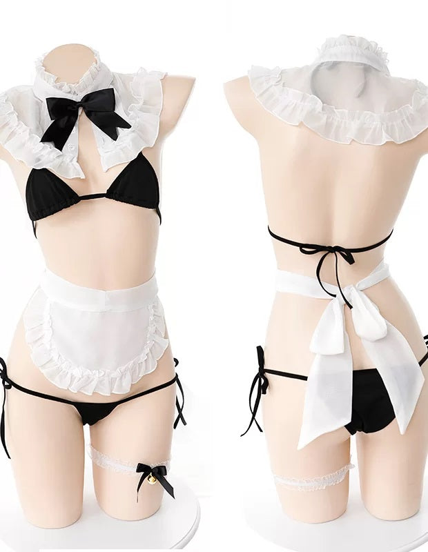 Cosplay bra lingerie maid outfit