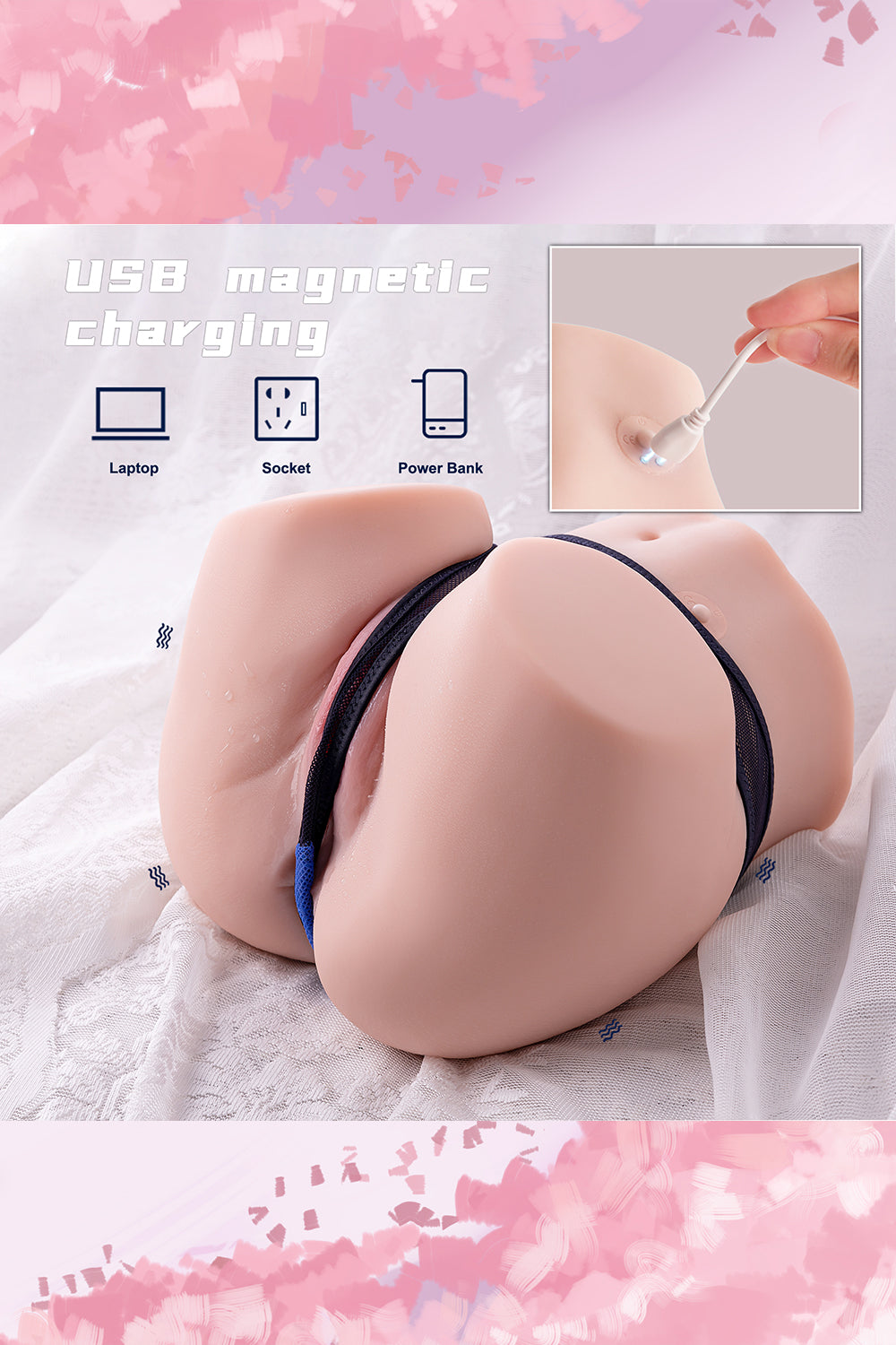 US Stock - Sexy Ass Torso Doll Electric Sucking Ass Doll Waterproof SQ-MA50094V